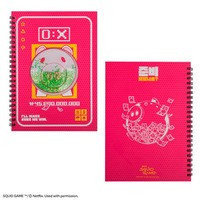 Agenda/Diario 2026 con Licencia Oficial de Squid Game 3, Diseño Coreano, Encuadernación en Espiral A5, Cubierta de PP, Diseño de Cerdito, Impresión Digital