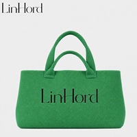 Sac à bandoulière tricoté durable à double poignée avec logo de marque personnalisé, grand sac esthétique en tissu pour les essentiels quotidiens