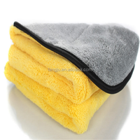 Serviette de voiture 800Gsm séchage de microfibres 60X40 serviette en microfibre double couleur serviette épaisse en microfibre pour voiture