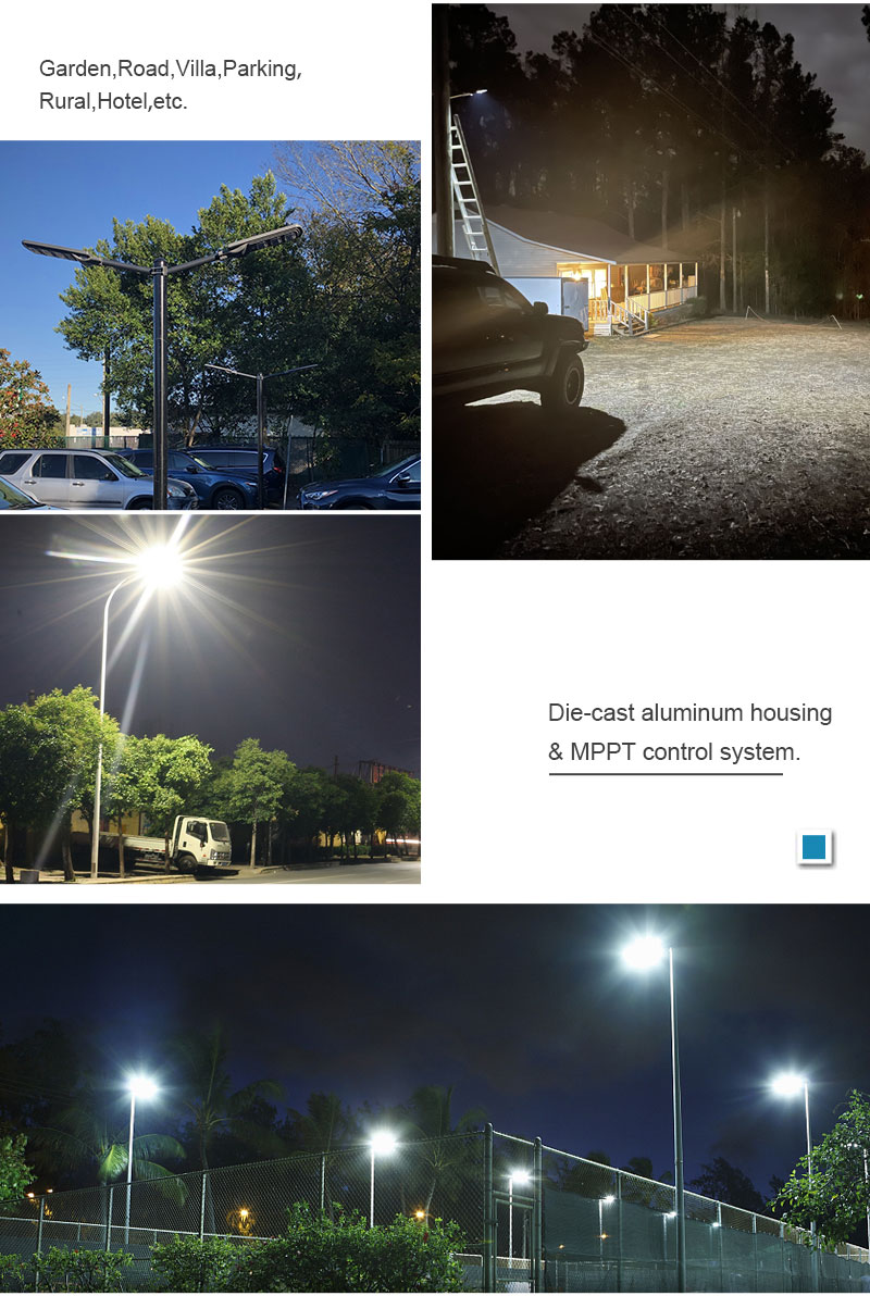 Zhongshan Factory Outdoor solar led street light IP65 Waterproof 30W 60W 90W 120W 150W Integrated All In One Solar Street Light