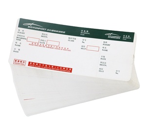 Billets d'avion en carton de carte d'embarquement thermique à impression personnalisée réservant une carte d'embarquement de compagnie aérienne de 82.55mm x 203.2mm - Product Image 2