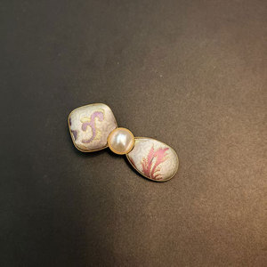 Ensemble de boucles d'oreilles en brocart de chanson en soie artisanale chinoise Accessoires élégants d'inspiration orientale - Product Image 6