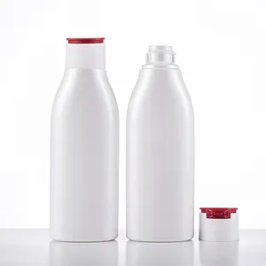 อินเทรนด์รูปร่างที่ไม่ซ้ำกัน HDPE 100 ml/125 ml/200 ml/300 ml สีชมพูน่ารักสีขวดแชมพู flip top cap