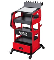 Carrito de Herramientas Rodante Multiusos TWT-100 de 5 Niveles con Cajón con Cerradura