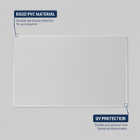 Porte-cartes de visite en PVC 24x14 avec protection RFID, impression personnalisable, chargement par le haut