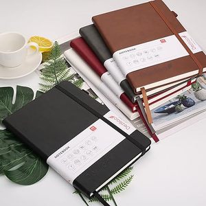Cheap Bulk Leather Hardcover <b>Lined</b> Journal <b>Notebook</b> Printing Custom Diary <b>A5</b> Black School <b>Notebooks</b> Gift - Product Image 2