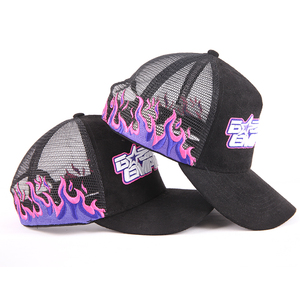 Groothandel Classic Custom <span class=keywords><strong>Design</strong></span> Uw Eigen Strass Logo Baseball Cap 5 Panel Gorras Mesh Suède <span class=keywords><strong>Trucker</strong></span> Caps Hoeden - Product Image 1
