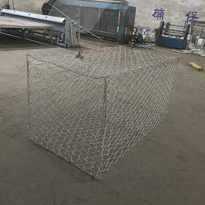 Rete galvanizzata del gabbione del muro di sostegno della rete della gabbia di pietra di protezione del pendio del gabbione - Product Image 5