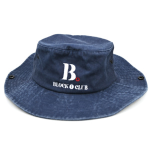 Cổ điển rửa bông thêu phẳng Logo ngư dân Mũ ngoài trời dù để che nắng Mũ Boonie - Product Image 6