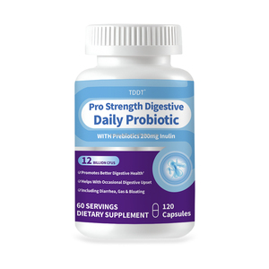 Capsules Probiotiques Quotidiennes Naturelles pour Adultes avec Prébiotiques Inuline 12 Milliards UFC 120 Comprimés Complément Alimentaire - Product Image 2