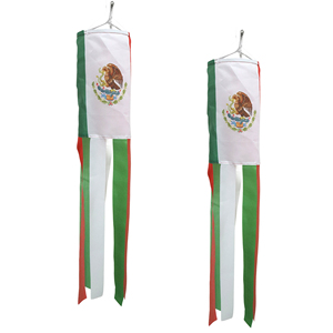 Ducto de Aire 75D de 30 * 45CM con Superficie de Bandera de México y 6 Tiras de 5 * 60CM - Product Image 1