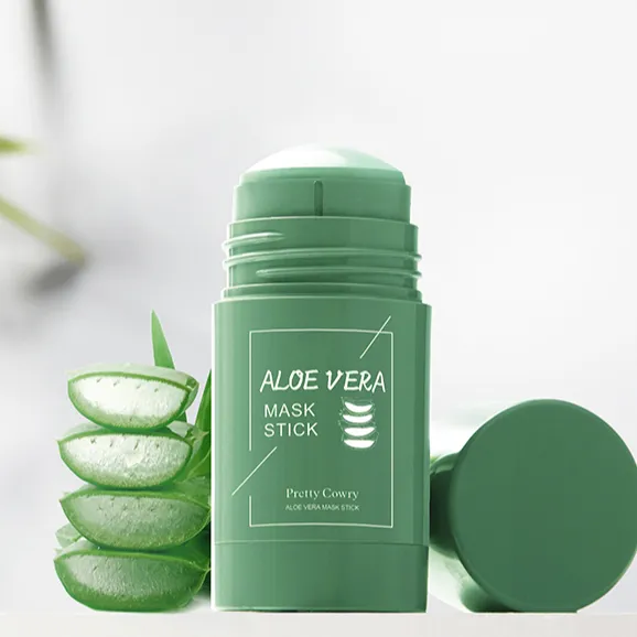 OEM ODM Private Label Quick results Acne Treatment Refreshing clay mask stick Oily skin Deep Cleansing Green Mask Stick