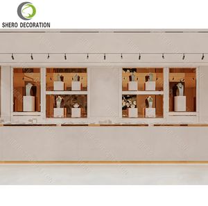 Diseño Interior de Joyería Comercial, Vitrina de Pared de Vidrio de Lujo Personalizada para Exhibición de Joyería - Product Image 1