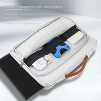 Housse pour ordinateur portable en nylon zippée, grande capacité, moderne, antichoc et résistante aux chutes, pour tablettes et sacs à main