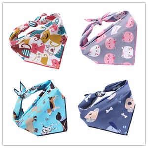 Syal hewan peliharaan kustom bib segitiga dapat dicuci saputangan anak anjing merek bisa disesuaikan Bandana anjing dengan Logo - Product Image 5