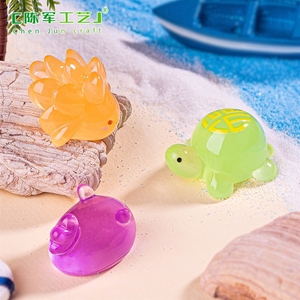 Miniatures décoratives lumineuses pour micro-paysages : <span class=keywords><strong>tortue</strong></span> marine, lapin de mer, animaux de plage, accessoires de bricolage pour aménagement paysager - Product Image 4