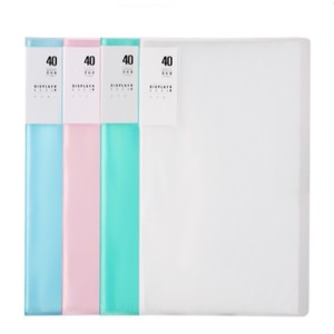 Đen A4 Kích thước 50% tái chế 40 túi nhựa tay áo trình bày hiển thị cuốn sách lưu trữ trường hợp danh mục đầu tư nghệ thuật thư mục - Product Image 3