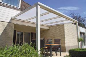 Pergola autoportante en aluminium avec toit en polycarbonate résistant aux UV, <span class=keywords><strong>gris</strong></span> <span class=keywords><strong>anthracite</strong></span> RAL7016, pour patio arrière - Product Image 6