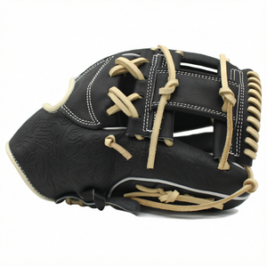 Gants de baseball professionnels personnalisés avec logo, en cuir de kip, pour droitier, pour l'intérieur et l'extérieur du terrain, fournisseur d'usine OEM - Product Image 1