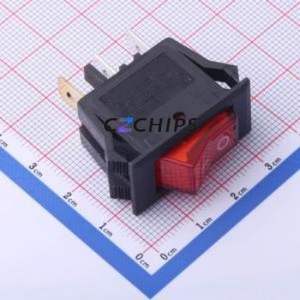 RS606A-101N012BRB Rocker Switch Through hole Component (THT) Switch 31mm 16.5mm 21.6mm Concave Bend - Product Image 1