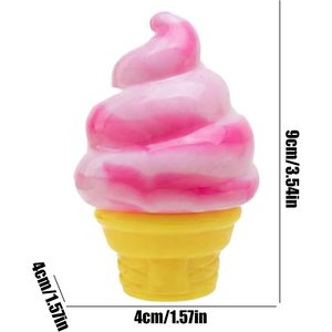 Jouet sensoriel anti-stress en forme de cornet de glace bleu, à remontée lente, pour enfants de 5 à 7 ans, unisexe, en TPE - Product Image 2