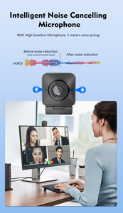 Cámara Web Ultra 4K con Control Remoto y Micrófono, Cámara FDAF para Transmisión en PC, Videollamadas, Juegos - Product Image 3