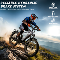 Vélo Électrique Hybride 48V à Pneus Larges, VTT Électrique pour Adultes