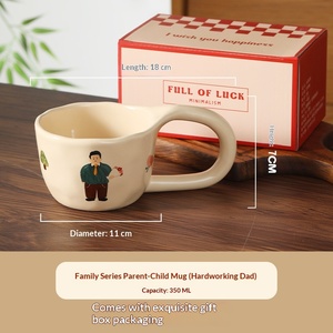 Juego de Tazas de Cerámica Personalizadas para Familias de Tres y Cuatro Personas, Tazas para Padres e Hijos, Tazas para Parejas - Product Image 6