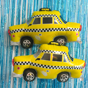 CYmylar Ballons en aluminium en forme de <span class=keywords><strong>taxi</strong></span> personnalisés NYC Ballons de <span class=keywords><strong>taxi</strong></span> à carreaux pour la décoration de fête d'anniversaire de New York - Product Image 4