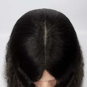 Pelucas de Cabello Humano Virgen Chino al por Mayor con Base de Seda y Frente de Encaje Transparente, Largas, Tamaños de Gorra Promedio, 130% de Densidad - Product Image 5