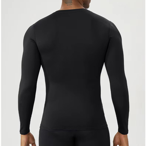 7 FC 180 GSM Châu Âu Kích Thước Thể Thao Hàng Đầu Tập Thể Dục Quần Áo Tập Thể Dục Biểu Tượng Tùy Chỉnh Dài Tay Áo Nén Áo Sơ Mi V Cổ T Áo Sơ Mi Nam - Product Image 2