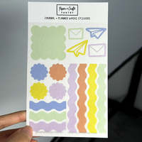 Fournitures de journalisation : Pack de planificateur à thème décoratif pour bullet journal, avec feuilles d'autocollants