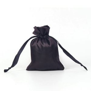 Promotional Satin Jewelry Bag <b>Pouch</b> Custom <b>Drawstring</b> Packaging 15*20cm Handmade Minimalist Style Custom Color for New Year Logo - Product Image 5