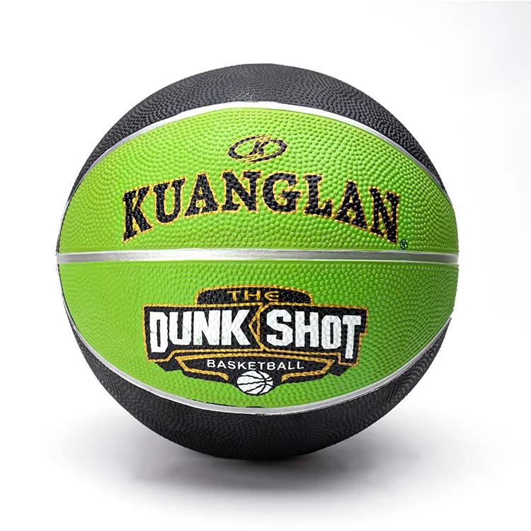 Benutzer definiertes Logo Indoor offizielle Größe 7 Gummi korb gute Qualität Sport basketball ball