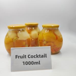 Alta calidad 280g/530G sabroso cóctel fresco enlatado jarabe de frutas tropicales mixtas hecho con agua de China con piña cereza melocotón - Product Image 4