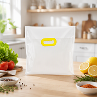 Sacs d'emballage en plastique transparents de 5 kg avec poignée, thermoscellables, résistants à l'humidité, pour riz, céréales et aliments