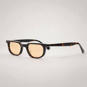 LBAshades 2513 <span class=keywords><strong>Occhiali</strong></span> <span class=keywords><strong>da</strong></span> <span class=keywords><strong>Sole</strong></span> Polarizzati Premium in Acetato, Design Rettangolare, UV400, Logo Personalizzato, Stile <span class=keywords><strong>Vintage</strong></span> per <span class=keywords><strong>Uomo</strong></span> e Donna - Product Image 1