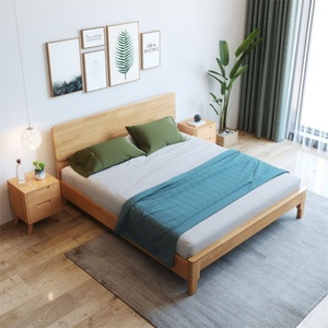 Lit Moderne Simple en Bois avec Cadre de Rangement, Tailles Twin, Queen et King, en MDF et Mélaminé, Ensemble de Meubles de Chambre - Product Image 5