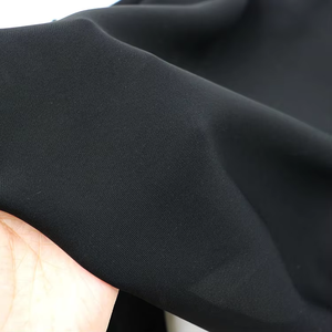 Chất Lượng Cao Cấp 100% <span class=keywords><strong>Polyester</strong></span> Đồng Bằng Hồi Giáo Dubai Arab Nida Máy Bay Phản Lực Đen 180gsm 100% <span class=keywords><strong>Polyester</strong></span> Hàn Quốc Internet Vải Cho Abaya - Product Image 3