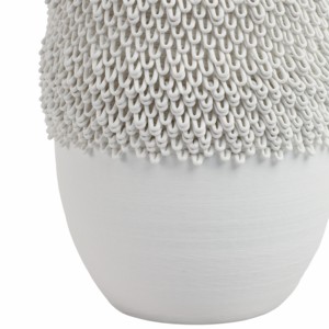 Vaso in Ceramica Ovale 3D Texturizzato, Decorazione Moderna per Soggiorno, Ufficio e Tavolo - Product Image 5