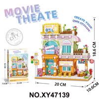 Jouet de construction de scènes pour enfants, ensemble de construction éducatif DIY pour jeu d'imitation et décoration intérieure, vente en gros