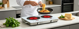 Cocina Eléctrica de Doble Zona con Infrarrojos Premium de 3500W, con Temporizador, Fácil de Limpiar, de Vidrio Cerámico - Product Image 6