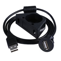 USB 2.0 un mâle à un panneau femelle Câble étanche USB a mâle femelle Extension de panneau