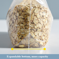 Sacs refermables personnalisés avec logo, qualité alimentaire, avec valve, réutilisables, sans fuite, emballage plastique pour aliments pour bébés, sucre, légumes