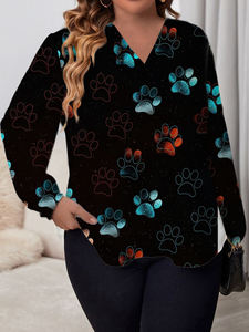 Blus Wanita Desain Polos Kasual Motif Bunga Putih, Penjualan Langsung Pabrik - Product Image 6