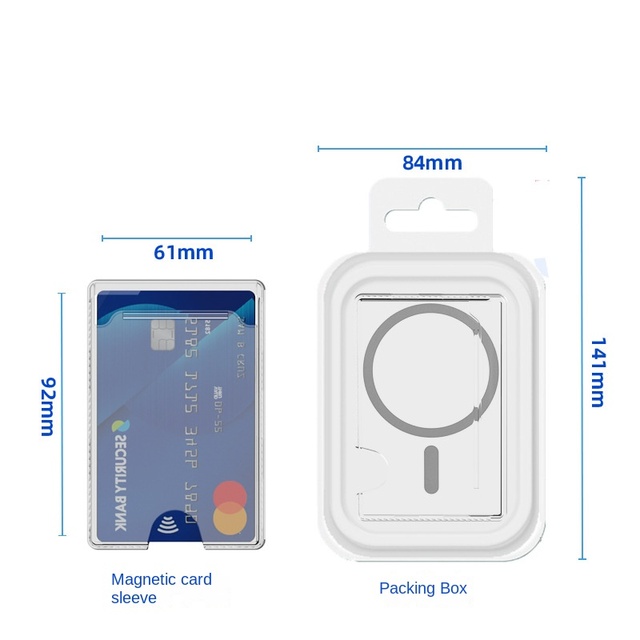 OAKCASE Strong Magnetic Transparent Smooth Vertical Push TPU Wallet Card Sleeve Phone Case iPhone Luxury Design Shockproof