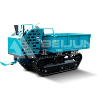 Moteur Diesel Hydraulique 800kg 1000kg Mini Crawler Dumper Transporter Caoutchouc Chenilles Dumper Pas Cher à Vendre
