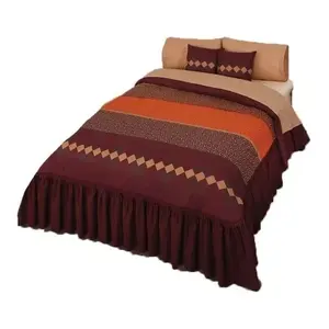 Edredón Doble Joy Cafe con 2 Cojines, Relleno de Plumón a Rayas, Estilo Tradicional, para Uso en el Hogar en Todas las Estaciones - Product Image 4