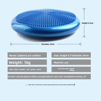 Tapis d'équilibre de yoga en PVC, coussin de massage gonflable, épaissi, anti-explosion, pour la rééducation des pieds, entraîneur d'équilibre souple