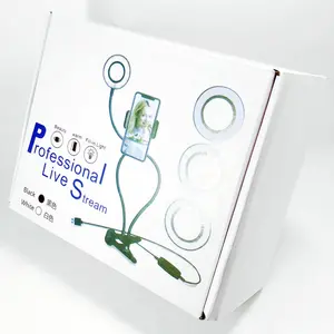 Anneau lumineux LED USB avec support <span class=keywords><strong>de</strong></span> téléphone, clip, support <span class=keywords><strong>de</strong></span> <span class=keywords><strong>table</strong></span>, diffusion en direct, selfie, maquillage - Product Image 6